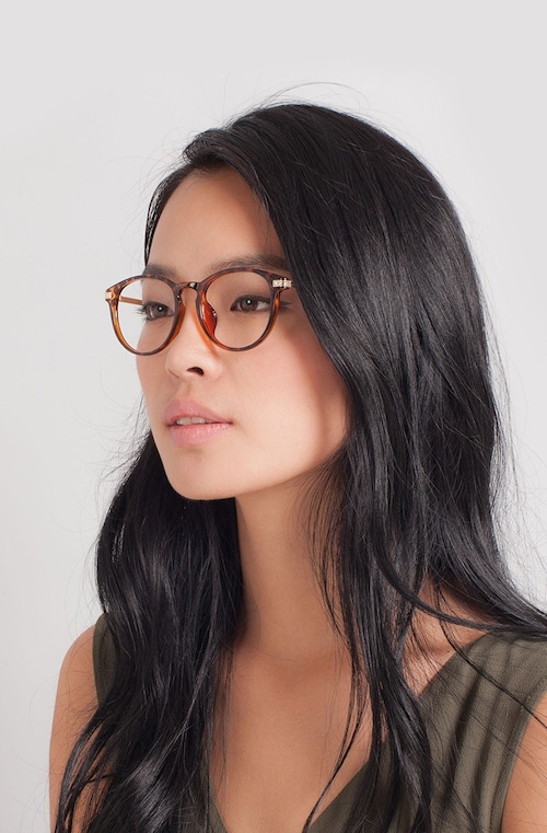 women's round tortoise eyeglass frames