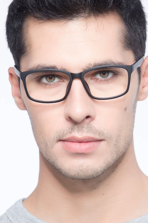 matte black mens eyeglasses