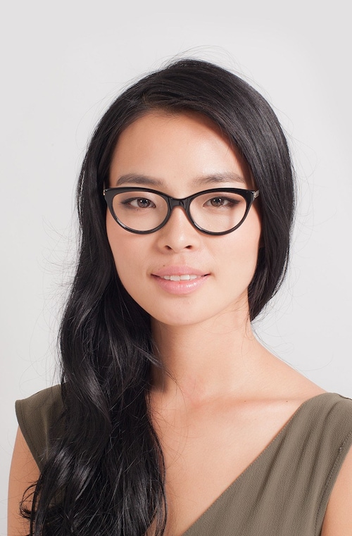 Her Cat Eye Black Frame Glasses For Women Eyebuydirect