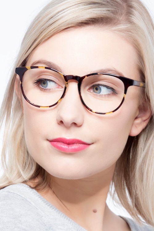women's round tortoise eyeglass frames