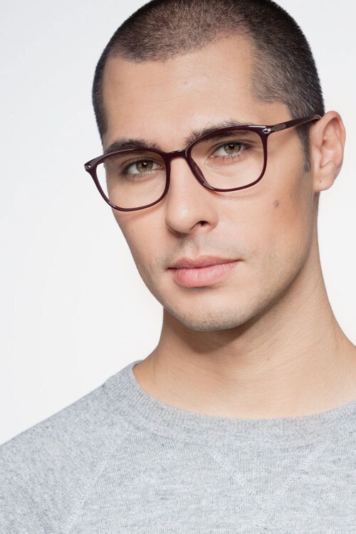 mens red glasses