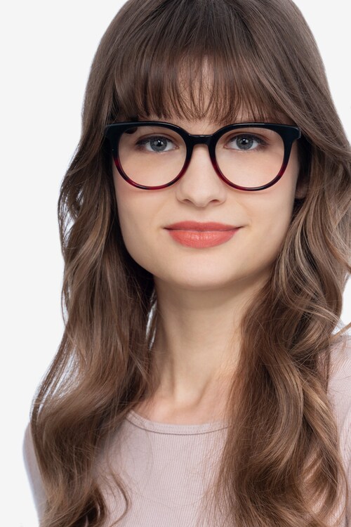 womens red eyeglasses