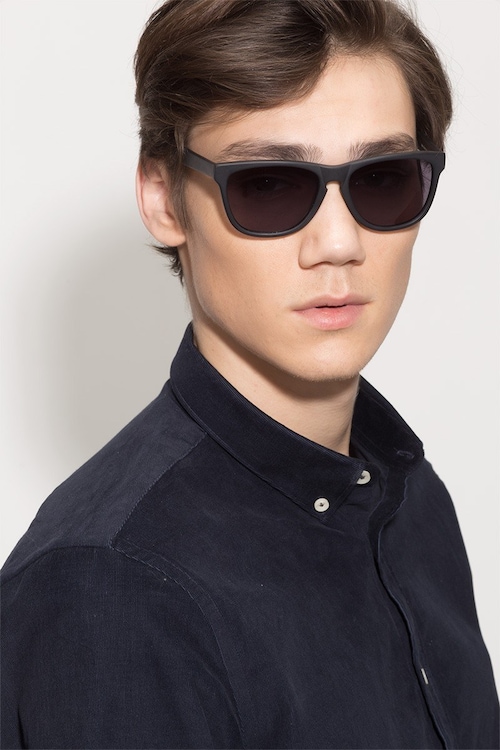 matte black sunglasses mens